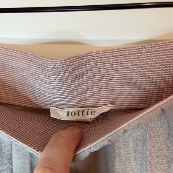 Lottie pleated polyester midi skirt. - Picture 2 of 4